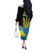 Ukraine Independence Day Off The Shoulder Long Sleeve Dress Slava Ukraini Ukrainian Trident With Sunflowers - Wonder Print Shop