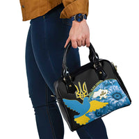Ukraine Independence Day Shoulder Handbag Slava Ukraini Ukrainian Trident With Sunflowers