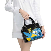 Ukraine Independence Day Shoulder Handbag Slava Ukraini Ukrainian Trident With Sunflowers