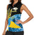Ukraine Independence Day Women Sleeveless Polo Shirt Slava Ukraini Ukrainian Trident With Sunflowers - Wonder Print Shop
