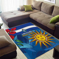 Uruguay Independence Day Area Rug 25 De Agosto Coat Of Arms With Ceibo - Wonder Print Shop