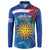 Uruguay Independence Day Button Sweatshirt 25 De Agosto Coat Of Arms With Ceibo - Wonder Print Shop