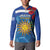Uruguay Independence Day Button Sweatshirt 25 De Agosto Coat Of Arms With Ceibo - Wonder Print Shop