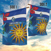 Uruguay Independence Day Garden Flag 25 De Agosto Coat Of Arms With Ceibo - Wonder Print Shop