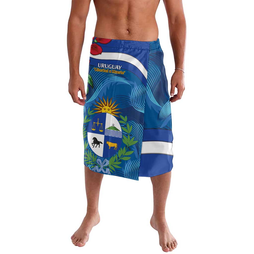 Uruguay Independence Day Lavalava 25 De Agosto Coat Of Arms With Ceibo - Wonder Print Shop