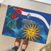 Uruguay Independence Day Rubber Doormat 25 De Agosto Coat Of Arms With Ceibo - Wonder Print Shop
