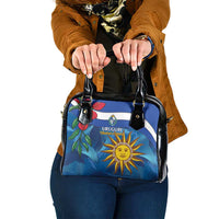 Uruguay Independence Day Shoulder Handbag 25 De Agosto Coat Of Arms With Ceibo