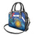 Uruguay Independence Day Shoulder Handbag 25 De Agosto Coat Of Arms With Ceibo