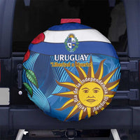 Uruguay Independence Day Spare Tire Cover 25 De Agosto Coat Of Arms With Ceibo - Wonder Print Shop