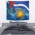 Uruguay Independence Day Tapestry 25 De Agosto Coat Of Arms With Ceibo - Wonder Print Shop