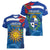 Uruguay Independence Day Women V-Neck T-Shirt 25 De Agosto Coat Of Arms With Ceibo - Wonder Print Shop