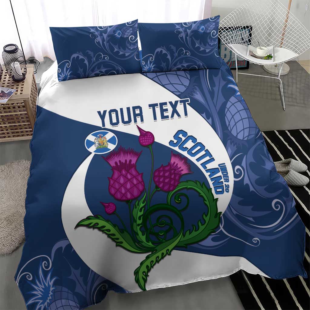 Custom Scotland Rugby Bedding Set 2024 Go Champions Scottish Thistles - Wonder Print Shop