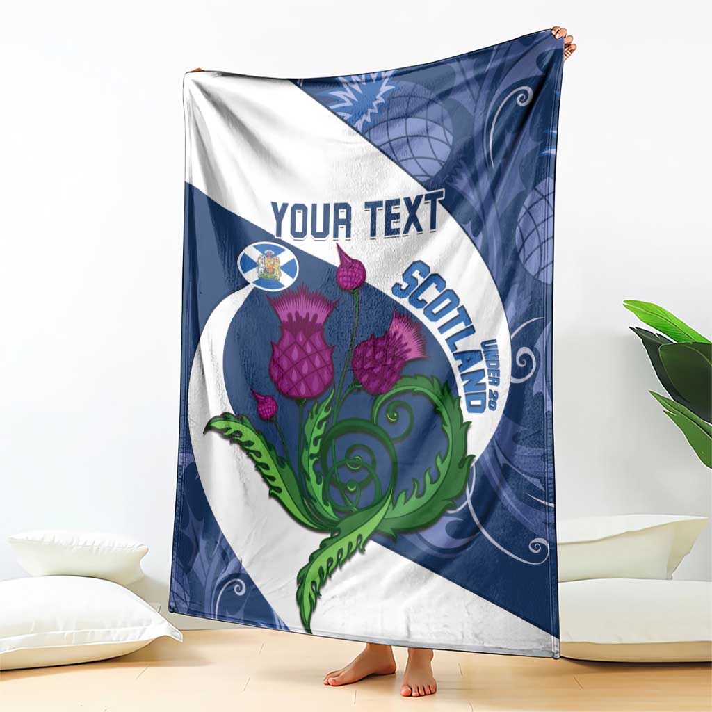 Custom Scotland Rugby Blanket 2024 Go Champions Scottish Thistles