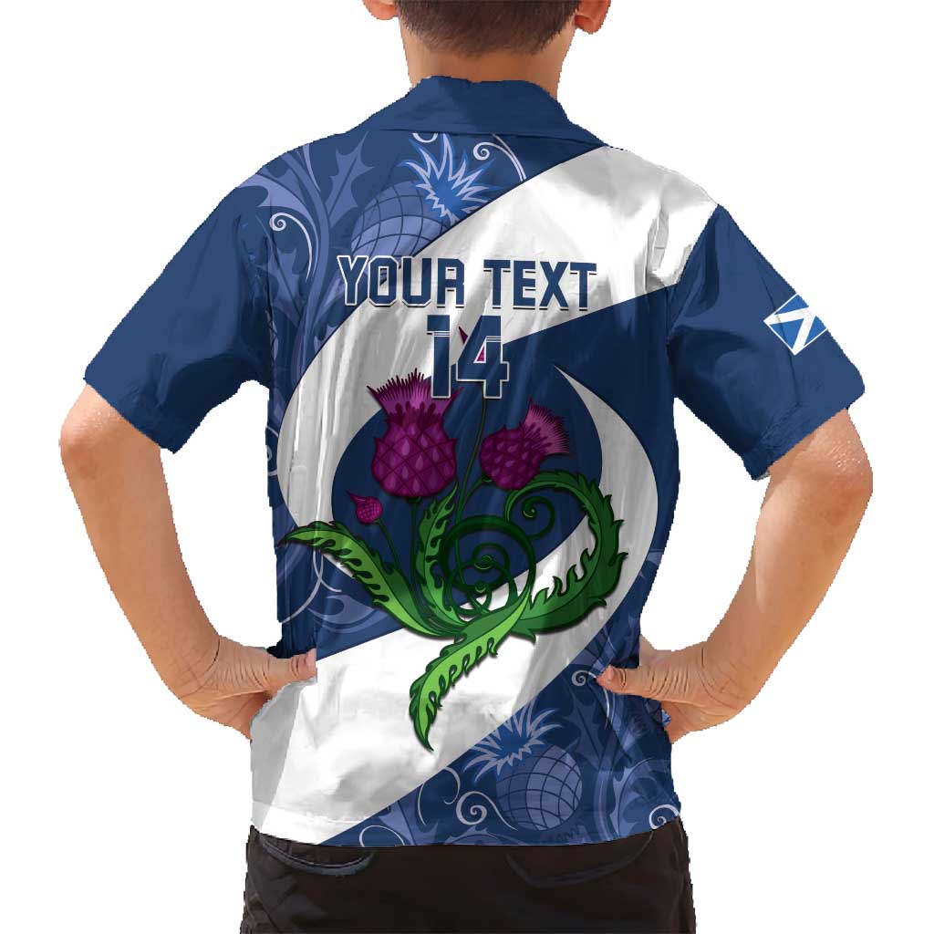 Custom Scotland Rugby Family Matching Summer Maxi Dress and Hawaiian Shirt 2024 Go Champions Scottish Thistles - Wonder Print Shop