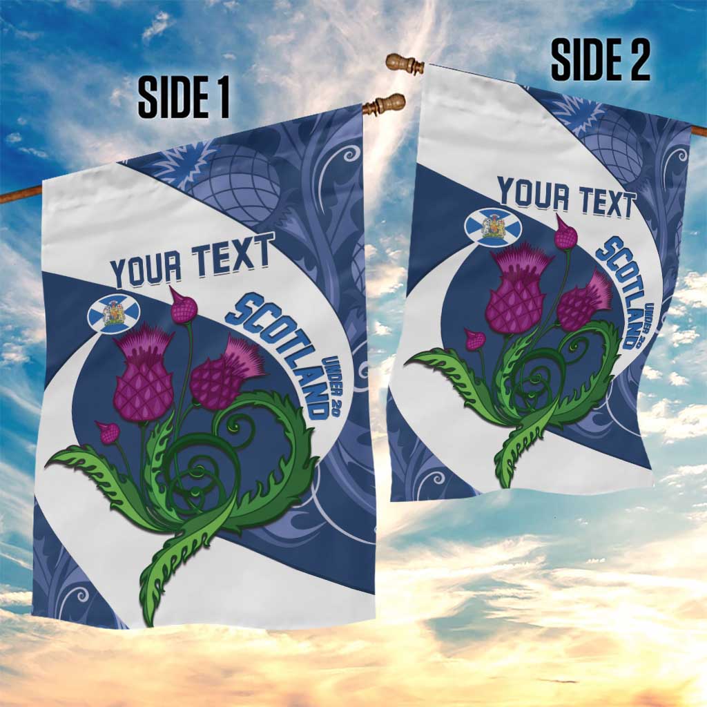 Custom Scotland Rugby Garden Flag 2024 Go Champions Scottish Thistles - Wonder Print Shop