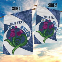 Custom Scotland Rugby Garden Flag 2024 Go Champions Scottish Thistles - Wonder Print Shop