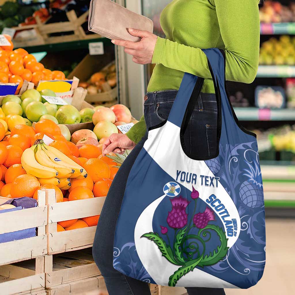 Custom Scotland Rugby Grocery Bag Go Champions Scottish Thistles