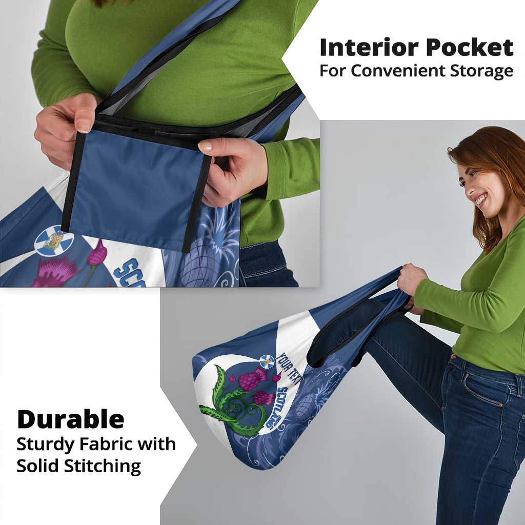 Custom Scotland Rugby Grocery Bag Go Champions Scottish Thistles