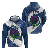 Custom Scotland Rugby Hoodie 2024 Go Champions Scottish Thistles - Wonder Print Shop