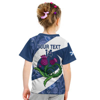 Custom Scotland Rugby Kid T Shirt 2024 Go Champions Scottish Thistles - Wonder Print Shop