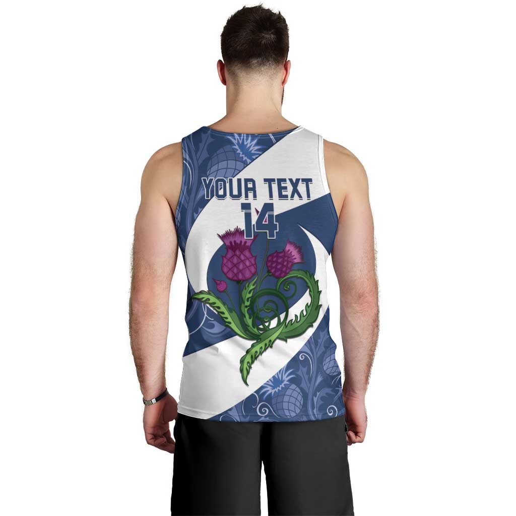 Custom Scotland Rugby Men Tank Top 2024 Go Champions Scottish Thistles - Wonder Print Shop
