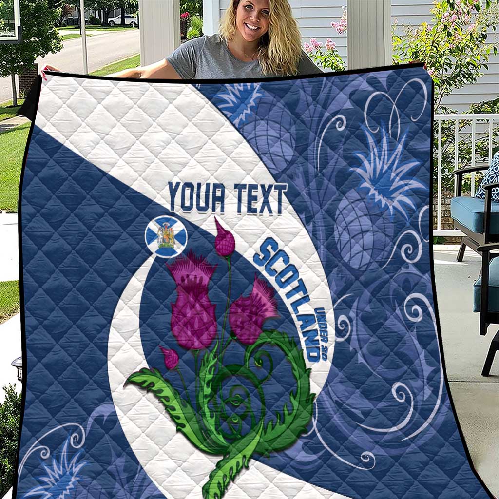 Custom Scotland Rugby Quilt 2024 Go Champions Scottish Thistles - Wonder Print Shop