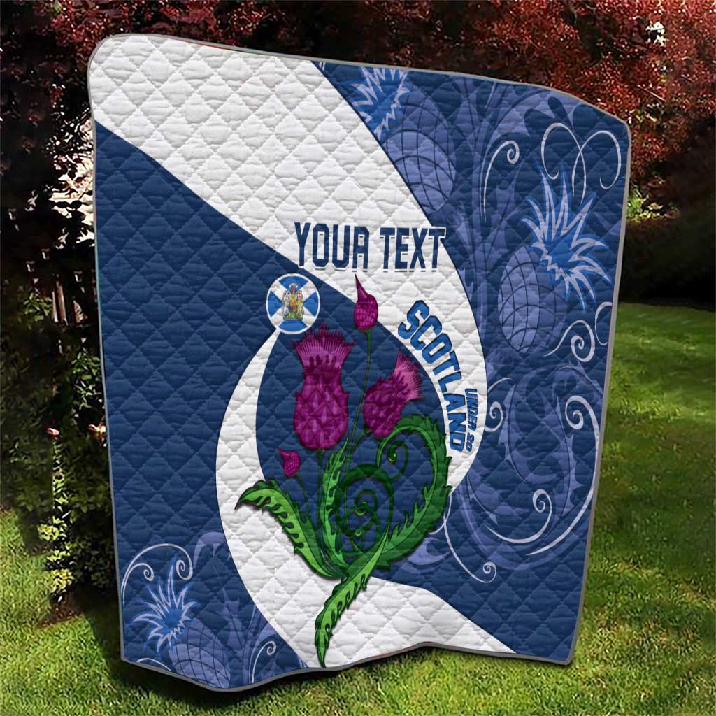 Custom Scotland Rugby Quilt 2024 Go Champions Scottish Thistles - Wonder Print Shop