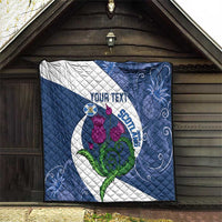 Custom Scotland Rugby Quilt 2024 Go Champions Scottish Thistles - Wonder Print Shop