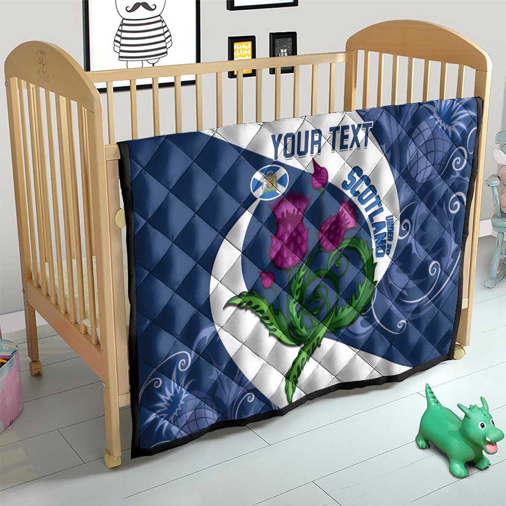 Custom Scotland Rugby Quilt 2024 Go Champions Scottish Thistles - Wonder Print Shop