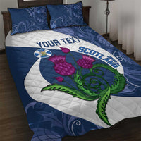 Custom Scotland Rugby Quilt Bed Set 2024 Go Champions Scottish Thistles - Wonder Print Shop