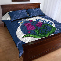 Custom Scotland Rugby Quilt Bed Set 2024 Go Champions Scottish Thistles - Wonder Print Shop