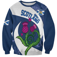 Custom Scotland Rugby Sweatshirt 2024 Go Champions Scottish Thistles - Wonder Print Shop