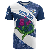 Custom Scotland Rugby T Shirt 2024 Go Champions Scottish Thistles - Wonder Print Shop