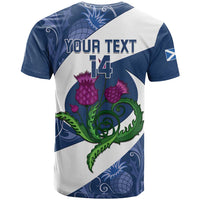 Custom Scotland Rugby T Shirt 2024 Go Champions Scottish Thistles - Wonder Print Shop