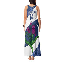 Custom Scotland Rugby Tank Maxi Dress 2024 Go Champions Scottish Thistles - Wonder Print Shop