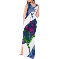 Custom Scotland Rugby Tank Maxi Dress 2024 Go Champions Scottish Thistles - Wonder Print Shop