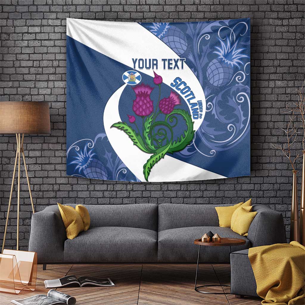 Custom Scotland Rugby Tapestry 2024 Go Champions Scottish Thistles - Wonder Print Shop