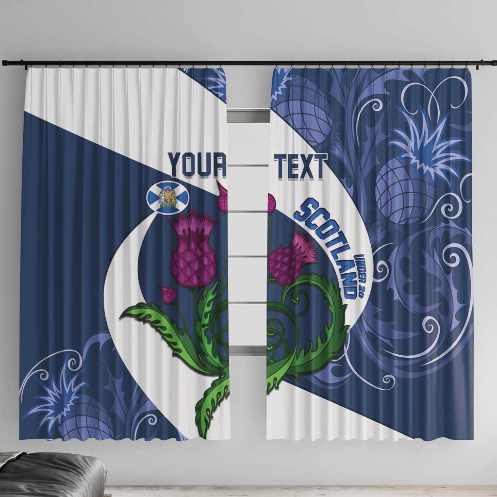 Custom Scotland Rugby Window Curtain 2024 Go Champions Scottish Thistles - Wonder Print Shop