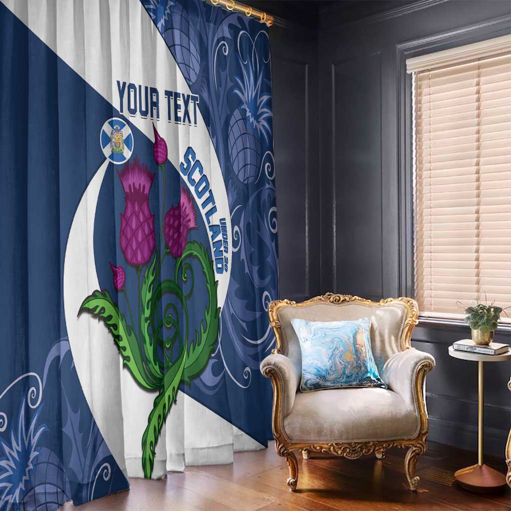 Custom Scotland Rugby Window Curtain 2024 Go Champions Scottish Thistles - Wonder Print Shop
