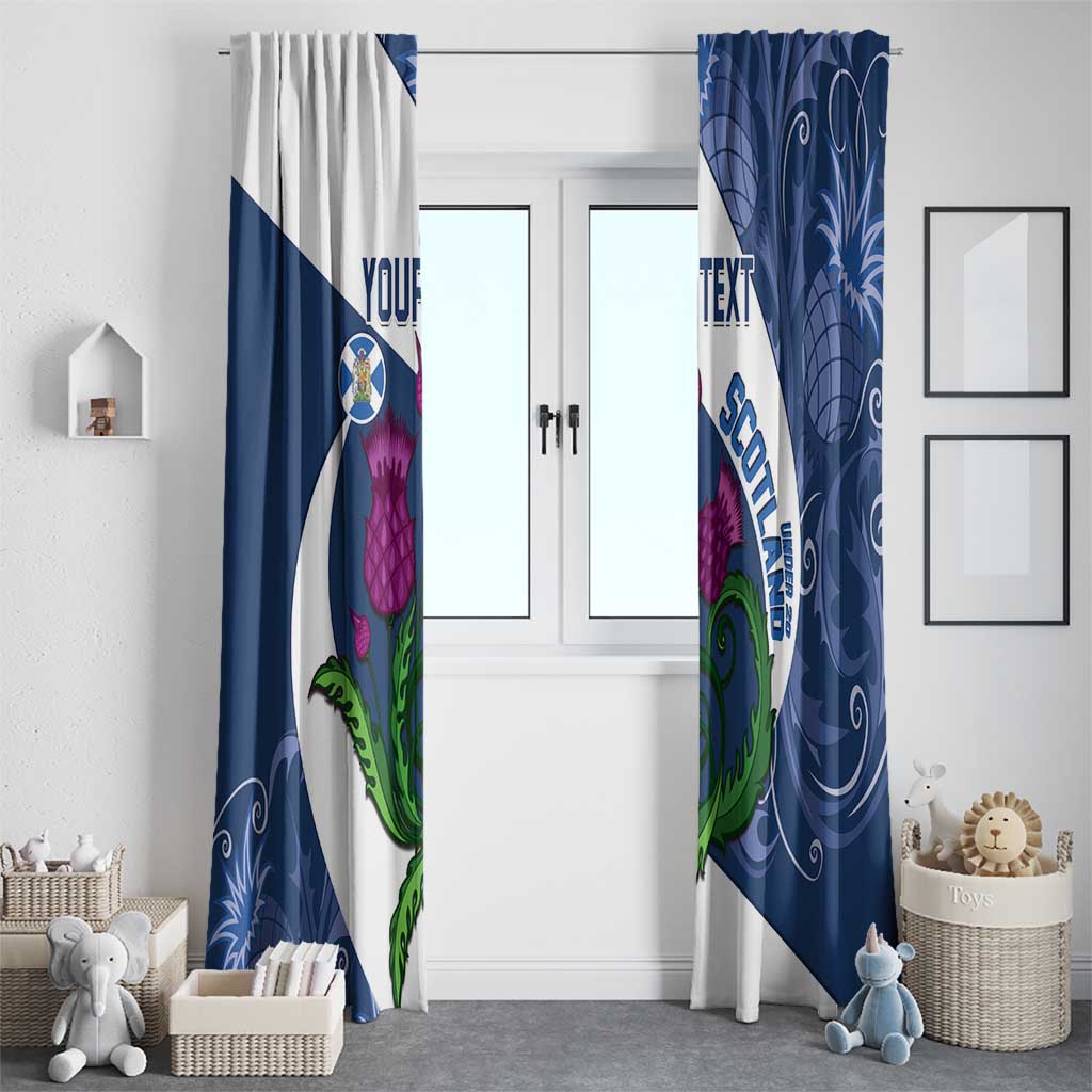Custom Scotland Rugby Window Curtain 2024 Go Champions Scottish Thistles - Wonder Print Shop
