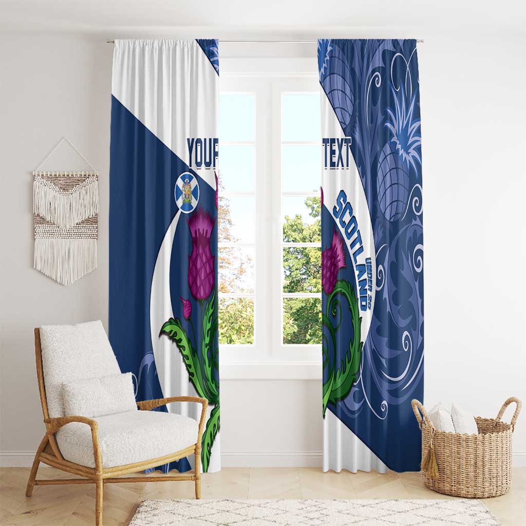 Custom Scotland Rugby Window Curtain 2024 Go Champions Scottish Thistles - Wonder Print Shop