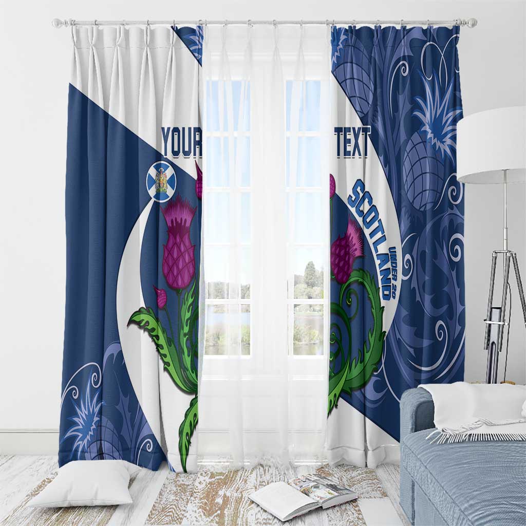 Custom Scotland Rugby Window Curtain 2024 Go Champions Scottish Thistles - Wonder Print Shop
