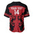 Custom Kenya Rugby Baseball Jersey 2024 Go Champions Simbas - Red - Wonder Print Shop