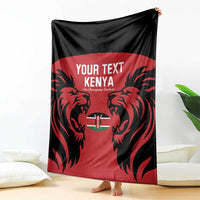 Custom Kenya Rugby Blanket 2024 Go Champions Simbas - Red