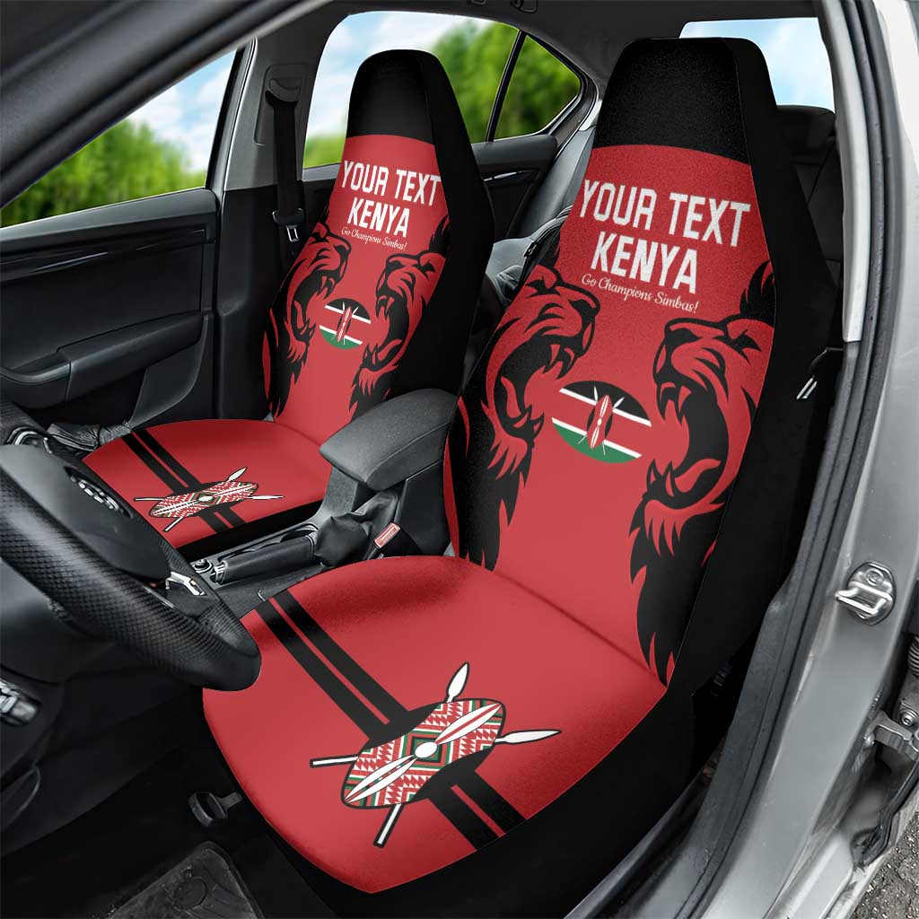Custom Kenya Rugby Car Seat Cover 2024 Go Champions Simbas - Red - Wonder Print Shop