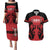 Custom Kenya Rugby Couples Matching Puletasi and Hawaiian Shirt 2024 Go Champions Simbas - Red - Wonder Print Shop