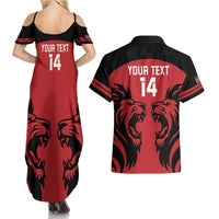 Custom Kenya Rugby Couples Matching Summer Maxi Dress and Hawaiian Shirt 2024 Go Champions Simbas - Red - Wonder Print Shop