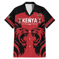 Custom Kenya Rugby Family Matching Mermaid Dress and Hawaiian Shirt 2024 Go Champions Simbas - Red - Wonder Print Shop