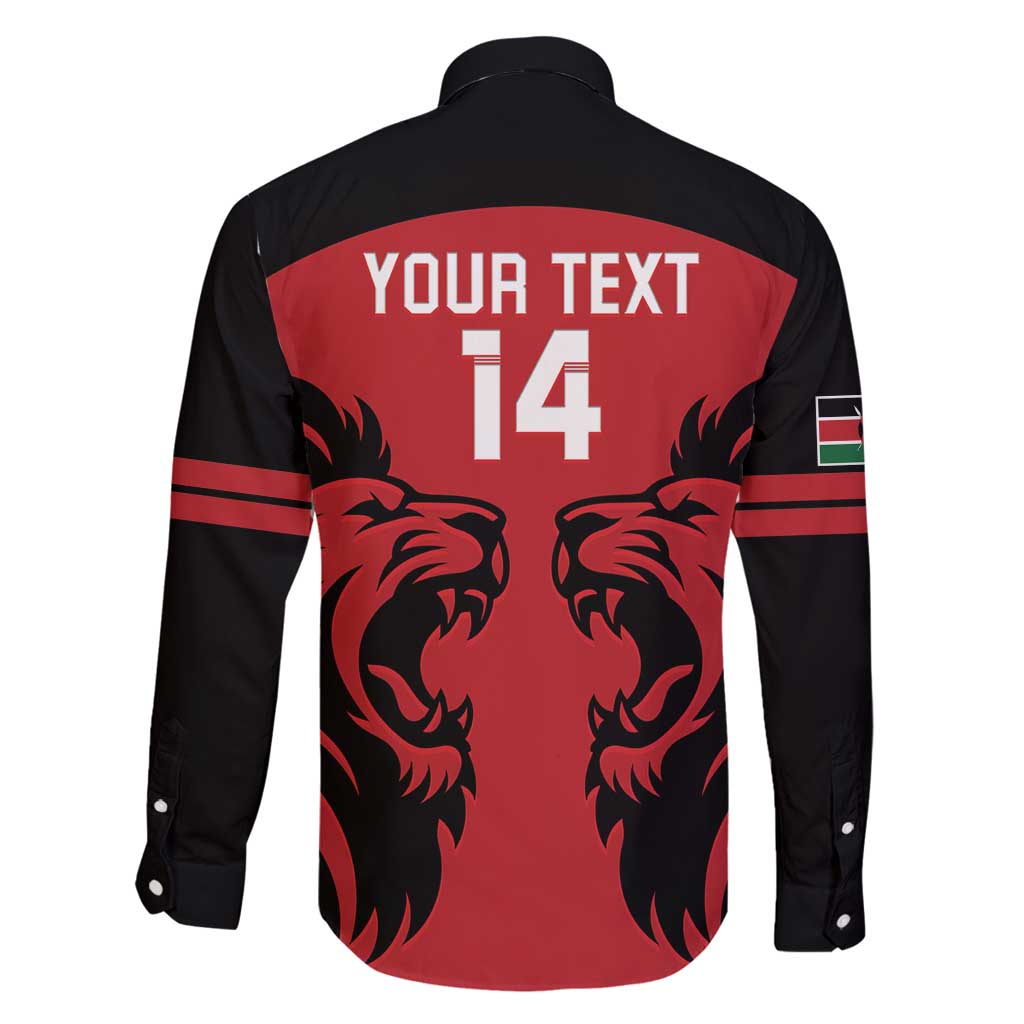 Custom Kenya Rugby Family Matching Mermaid Dress and Hawaiian Shirt 2024 Go Champions Simbas - Red - Wonder Print Shop