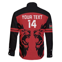 Custom Kenya Rugby Family Matching Mermaid Dress and Hawaiian Shirt 2024 Go Champions Simbas - Red - Wonder Print Shop